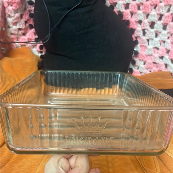 Frigidaire Other - Vintage Frigidaire Logo Glass Cold Storage Meat Tray Refrigerator Plate